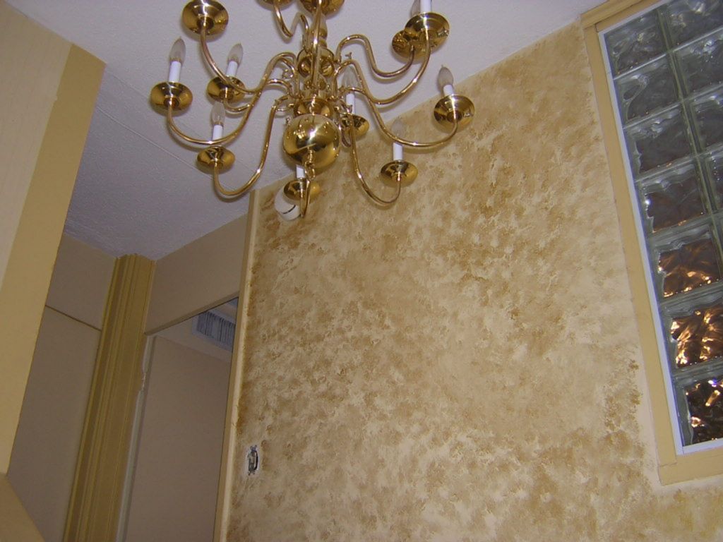 Ocean condo interior paint over faux gold