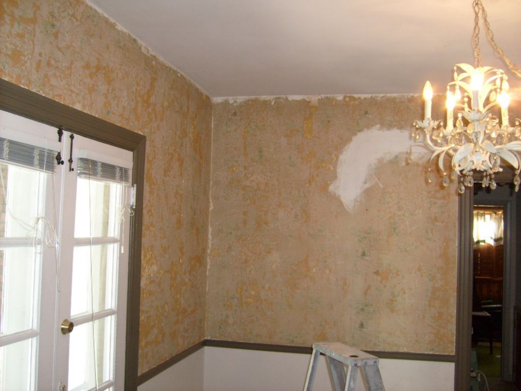dining room wallpaper remove